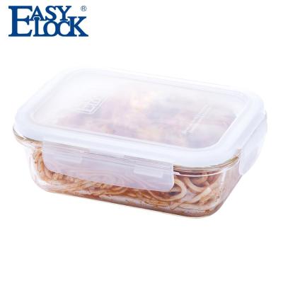 China Freshness Preservation BPA Free High Borosilicate Glass Meal Prep Rectangular Tight Storage Containers For Food for sale