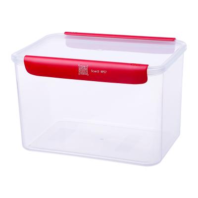 China Freshness Preservation 5380ml Large Air Tight Plastic Box Dog Food Large Plastic Storage Containers With Lids for sale