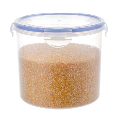 China Airtight Freshness Preservation Leakproof Microwave Round Food Storage Box Plastic Bottle With Locking Lid for sale