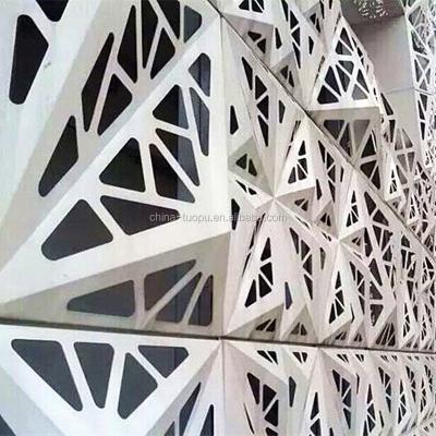 China Modern 3d modern decorative wall cladding design cnc aluminum material construction curtain walls, curtain walls TOP metal NC; GUA for sale