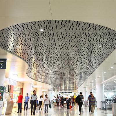 China Artistic Ceilings Aluminum Carved Ceiling Panel Mall Ceiling Cladding Design for sale