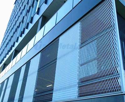 China Modern Aluminum Expanded Metal Mesh Building Facade Decorative for sale