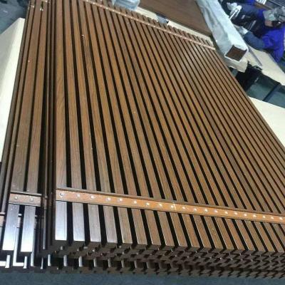 China New Metal Materials Color Modern Construction Aluminum Wooden Base Track for sale