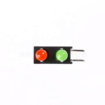 China AlGaInP LED Router/Network Equipment Bi-Tier LED Indicator CBI Stand With 3mm DIP Led Red&Yellow Green JUHLIGHT/JHGD for sale