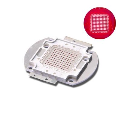 China AlGaInP COB Led Light 100W Red Light Source 630/660nm Plant Growth/High Power Physiotherapy Luminous Red LED Chip On Board Beauty Light for sale