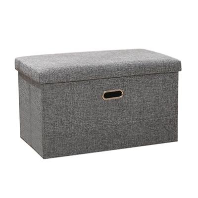 China Factory Outlet Multi-height Foldable Shoe Changing Lounge Ottoman Fabric Rectangle Folding Bench Portable Storage for sale