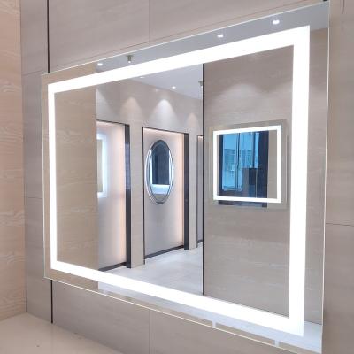 China Factory Wholesale Luminous High Lumen Demister Feature Bathroom LED Smart Mirror for sale