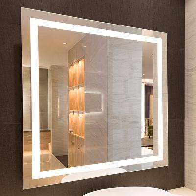 China Designer Customized Illuminated Custom Decorative Wall LED Lighted Bathroom Mirror With Blue Tooth Speaker for sale