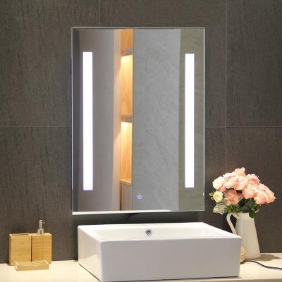 China Illuminated Custom Frameless LED Illuminated Bathroom Mirror For Hotel for sale