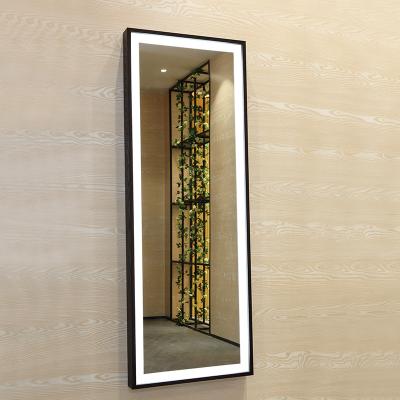 China Illuminated Framed Integral Wall Mirror With Light for sale