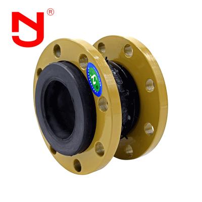 China DN1200 Rubber Expansion Joint Flanged Connection DIN Flange Type Te koop