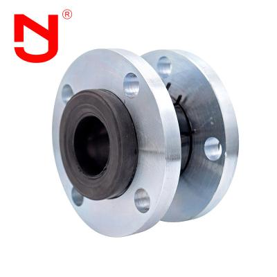 China DN50 EPDM Single Sphere Rubber Expansion Joint SS304 Metal Flanged Expand Joint for sale