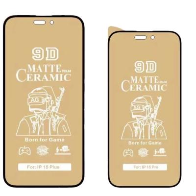 China 9D100D Cell Phone Matte Ceramic Film Anti Scratch Proof Mobile Phone Broken Film For iPhone Samsung s23 ultra for sale