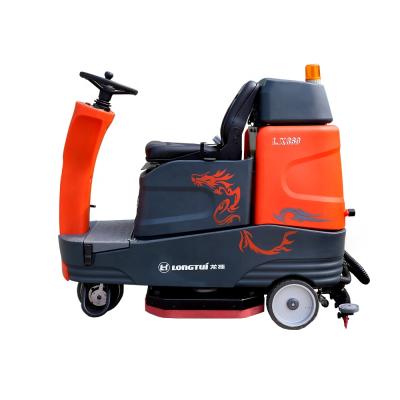 China Hotels Electric Ride On Floor Scrubber Dryer Machine With Super Suction And Big Tank for sale