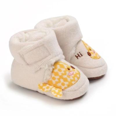 China Baby Thermal Newborn Hutch Fleece Cozy Winter Booties Non Skids Soft Sole Shoes Winter Warm Socks for sale