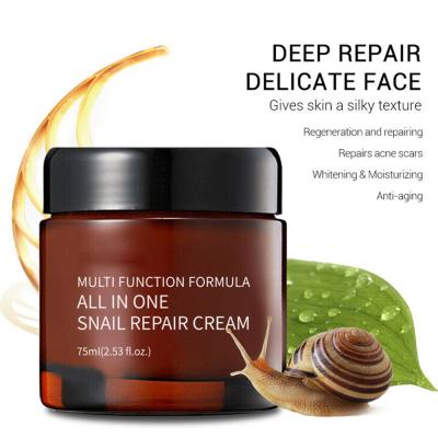 China Moisturizer Private Label OEM Facial Repair Best Moisturizer Whitening Collagen Face Care Snail Cream for sale