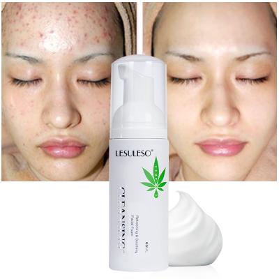 China Acne Treatment OEM ODM Private Label Natural Organic Hydration Face Wash Deep Cleanser Whitening Hemp Facial Cleanser for sale