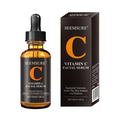 China Moisturizer Private Label Vitamin C Face Serum Anti Aging Whitening Organic Skin Care Moisturizing Face Serum for sale