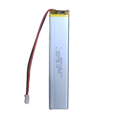 China Home appliances lithium battery kc 4025125 3.7V 1500mAh for lighting products for sale