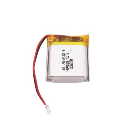 China kc toys certificated small Lipo battery 3.7V 802530 600mAh for GPS for sale