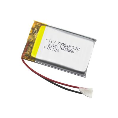 China consumer electronics kc approved lipo battery 703048 3.7V 1000mAh battery for speaker for sale