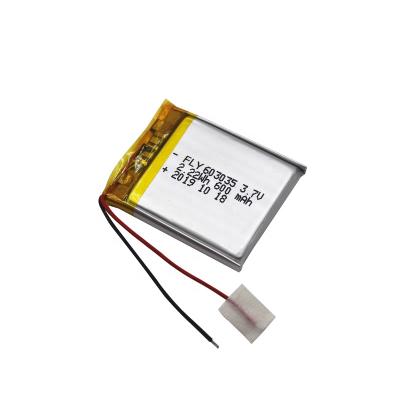 China Toys kc Lipo 603035 3.7V 600mAh Li Polymer Battery for Mini Fan for sale