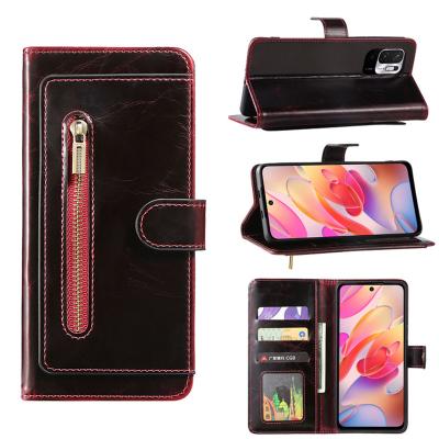 China Newest Shockproof Leather Flip Cover For Xiaomi Redmi 9 Case For Xiaomi Redmi 11 Pro Case Note 10 Flip Leather Cover for sale