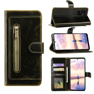 China New Hot Selling Shockproof Slim PU Leather Flip Wallet Phone Case For Samsung Galaxy Note 10 20 Pro S20 S21 S22 Ultra Fe for sale