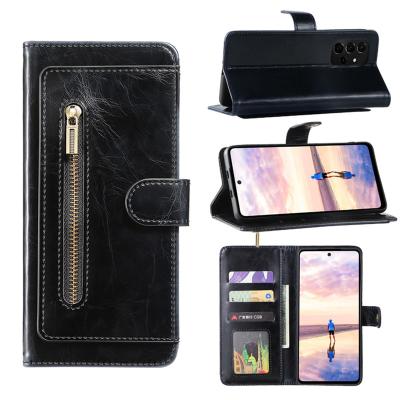 China Hot Sale Shockproof For Samsung Galaxy Note 10 20 Ultra Pro Leather Case Flip Case S20 S21 S22 Fe Leather Case for sale