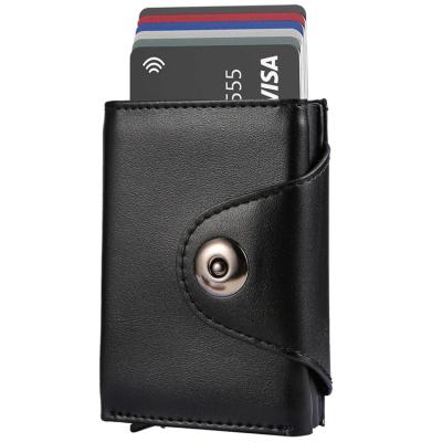 China Creative degaussing anti-theft factory direct s card sleeve aluminum alloy card clip wallet bag RFID card wallet men and women credit card holder fashion credit card holder anti theft for sale