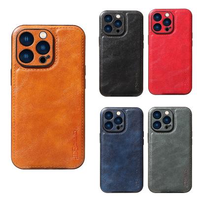 China 2022 Shockproof For iPhone 13 12 11 Pro Max Leather PU Leather Phone Case Stylish Protective Case Business Leather Shockproof Case for sale