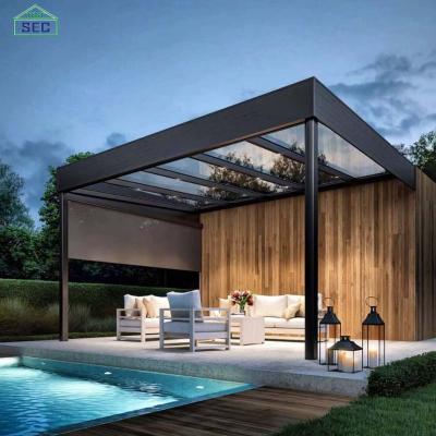 China 2022 New Arrival High Quality Bioclimatic Sustainable Outdoor Waterproof Garden Gazebo 5x3 Aluminum Pergola-Aluminum Pergola for sale