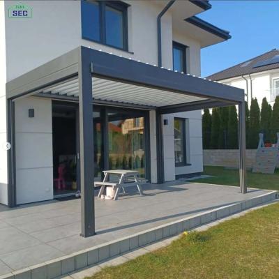 China Easily Assembled 2022 Hot Selling New Luxury Garden Gazebo Outdoor Aluminum Gazebo Pergola Manufacturers for sale