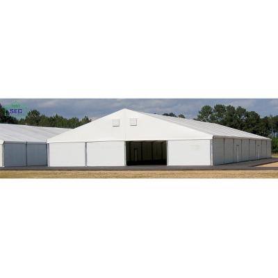 China Reinforced Aluminum Alloy 6061 Snow Resistance Temporary Storage ABS Frame Warehouse Tent for sale