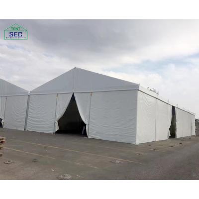 China Reinforced 6061 Aluminum Alloy Winter Storage Assembly Windproof Warehouse Used 20x40 Tent For Sale for sale