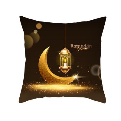 China 45x45cm Home Product Black Moon Pillow Case Living Room Bedroom Sofa Throw Pillows Cover Decorative Home Cushion Case for sale