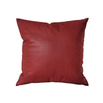 China Waterproof / Water Resistant PU Leather Cushion Cover Pillow Case 45x45 50x50 30x50 for sale