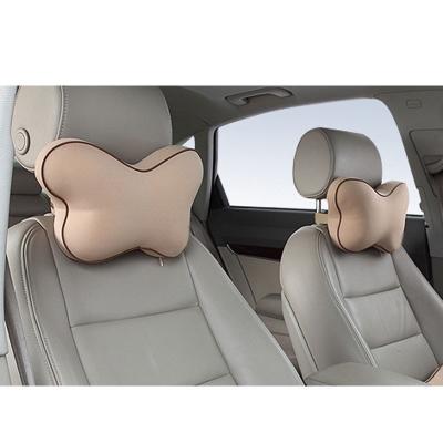 China Wholesale Polyester Memory Foam Neck Pillow Car Seat Lumbar Support Cushion Auto Set Chairs Chiropractic Pillows Suppliers for sale