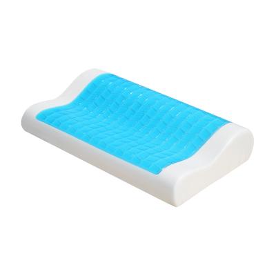 China Wholesale Memory Foam Pillow Therapy Factory Bedding Gel Cooling Pillow Include Cover for sale