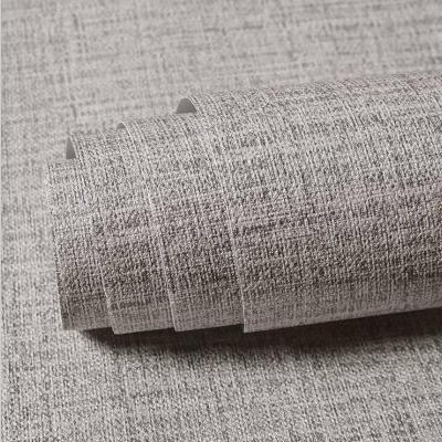 China Modern 10m roll pvc canvas paper for wall home decor sticker waterproof 3d texture wallpapers for bedroom living room kitchen wardrobe for sale