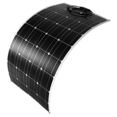 China PET/ETFE/glass High Efficiency Movable Mono Cell Foldable Panel 100w Outdoor Solar Powered Panels for sale