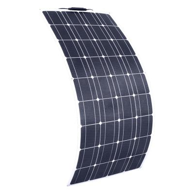 China Custom Size Home Commercial Solar System Small PV Monocrystalline Solar Cells 10w 20w 30w 50w 60w Semi Flexible Solar Panel for sale