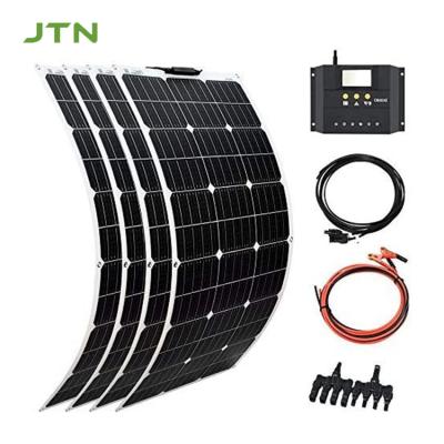 China Home Commercial Mono Semi Flexible Solar System PV Panel 100w 200w 250w 300w 400w 500w ETFE Solar Panels With CE ROHS FCC PSE for sale