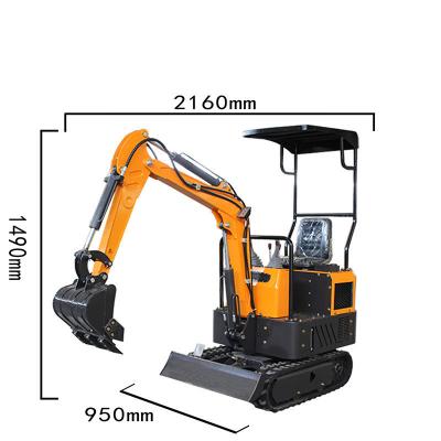 China Easy Operation Resure Mini Crawler Excavator, 1ton mini digger for sale, swing boom and extendable track for sale for sale