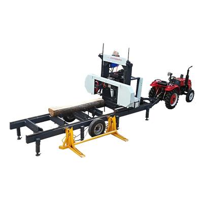 China Horizontal Log Mill Horizontal Cutting Band Saw Wood Sawing Machine Portable Sawmill For DIY Woodworking for sale