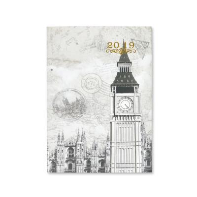 China Printed custom a5 planner organizer notebook pages notebook inner hardcover book with Eiffel Tower print for sale