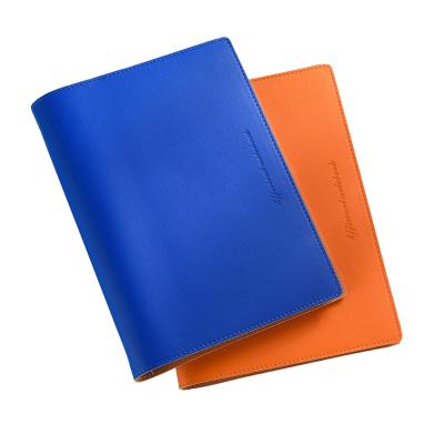 China New LOGO Custom Notebook Happiness A5 Ring Binders Gift Office Planner PU Leather Printed Leather Softcover Diary for sale