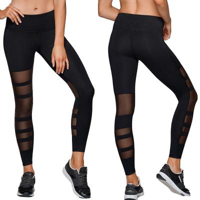 China Breathable Custom Jogging Exercise Mesh Yoga Splice Leggings for sale