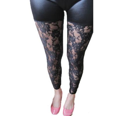 China Wholesale Antibacterial Fashion Stretch Pants Extra Wide Tights For Fat Women Plus Size Black Leggings for sale