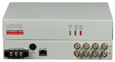 China Desktop/4u Rack mount (LAN-AC220V-75BNC), 4E1-FE fiber media converter for sale